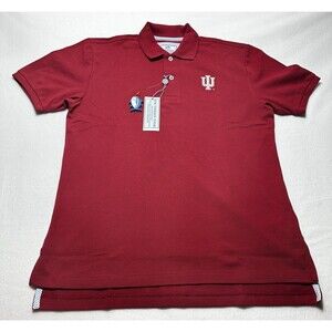 NWT Indiana Hoosiers Southern Tide Skipjack Polo Shirt IU Red Mens Size Small